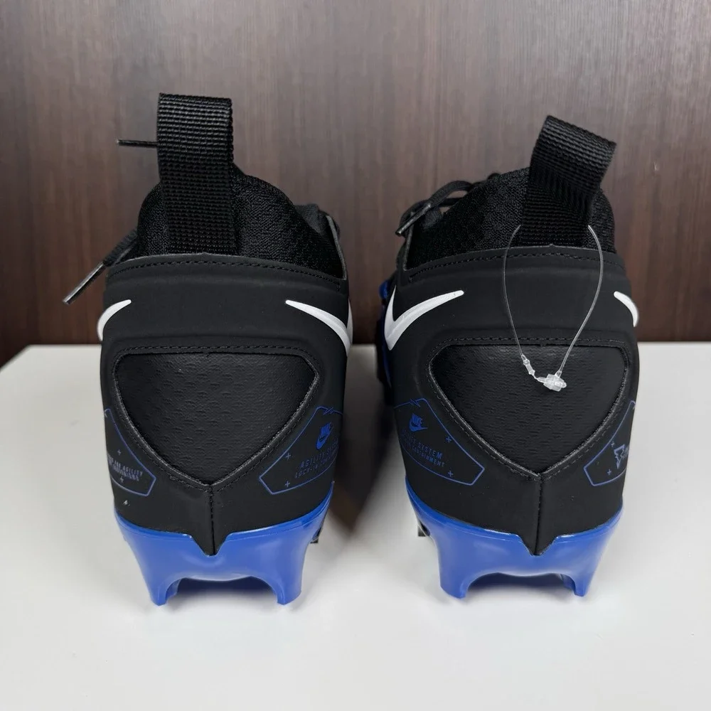 Nike Alpha Menace Pro 3 Football Cleats Black Blue CT6649-007 Men Size 11